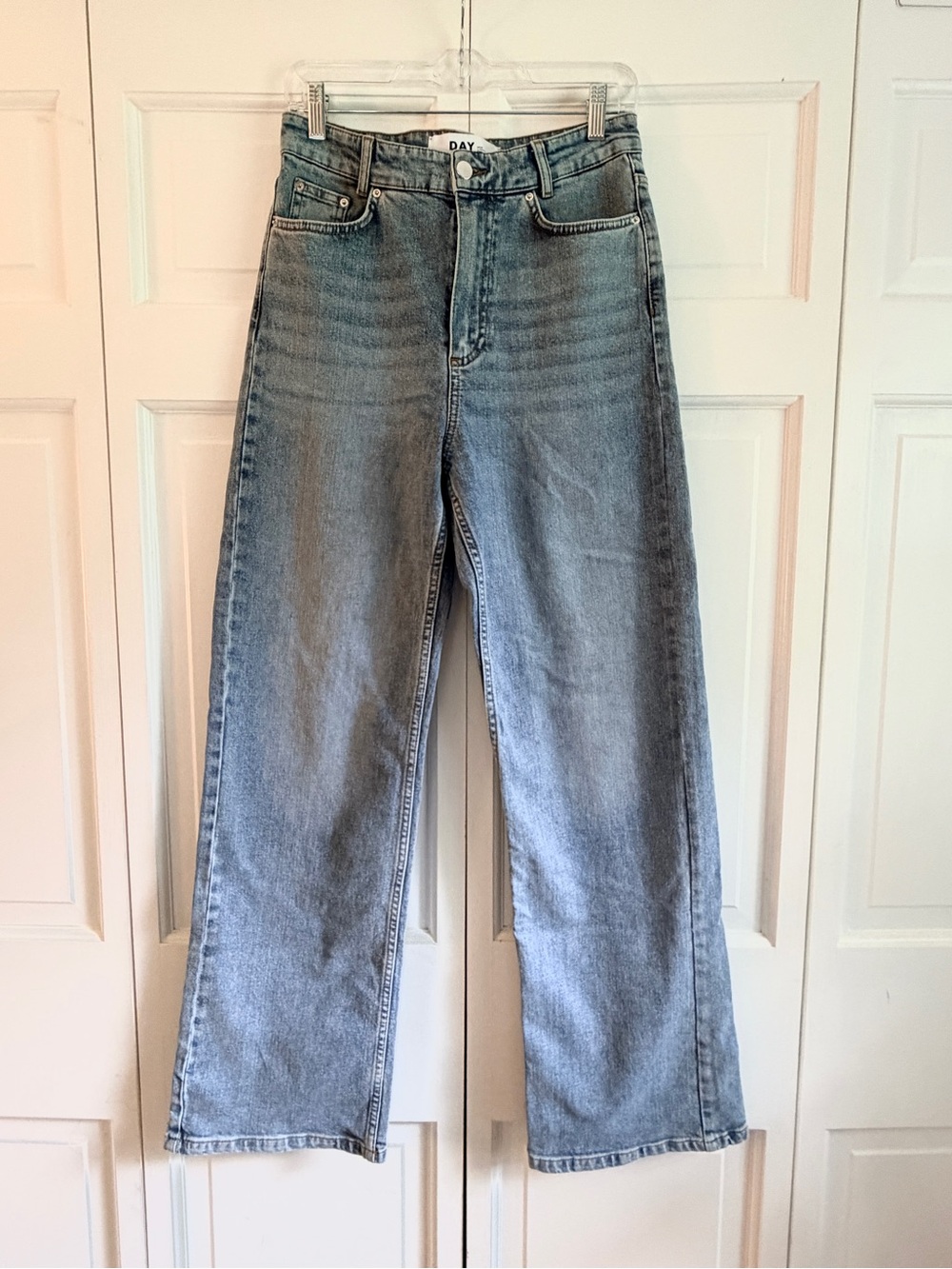 DAY Birger et Mikkelsen High Rise Wide Leg Jeans Soft Blue Denim 36